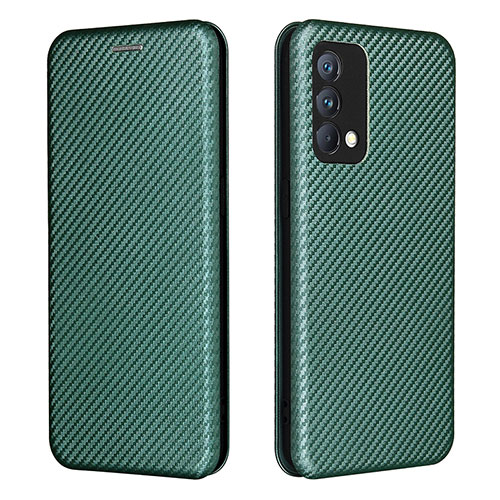 Leather Case Stands Flip Cover Holder L02Z for Realme GT Master 5G Green