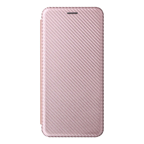 Leather Case Stands Flip Cover Holder L02Z for Samsung Galaxy M33 5G Rose Gold