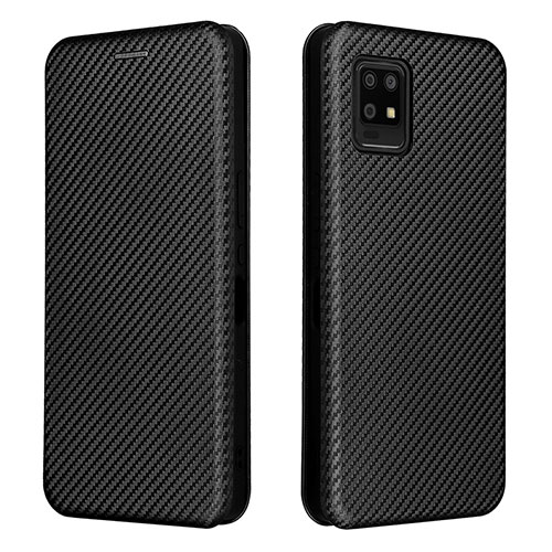 Leather Case Stands Flip Cover Holder L02Z for Sharp Aquos Zero6 Black