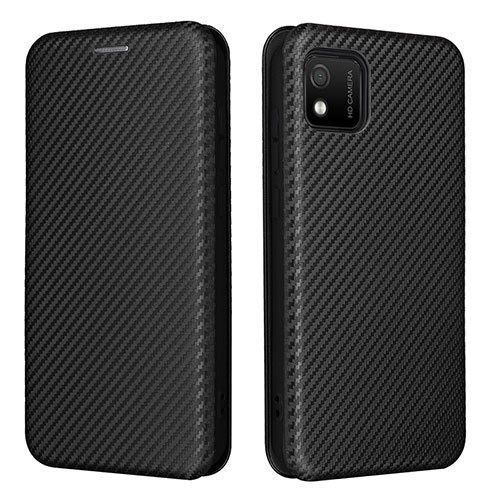 Leather Case Stands Flip Cover Holder L02Z for Wiko Y52 Black