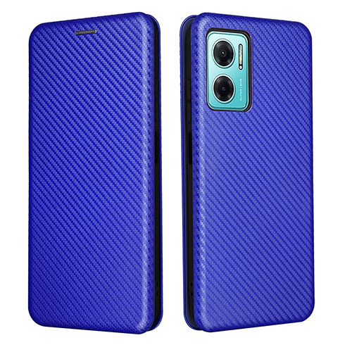 Leather Case Stands Flip Cover Holder L02Z for Xiaomi Redmi 11 Prime 5G Blue