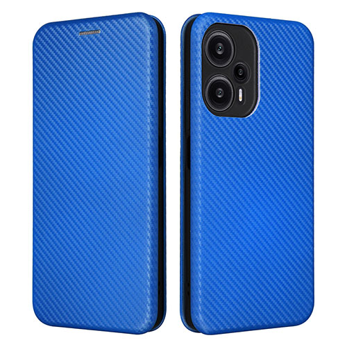 Leather Case Stands Flip Cover Holder L02Z for Xiaomi Redmi Note 12 Turbo 5G Blue