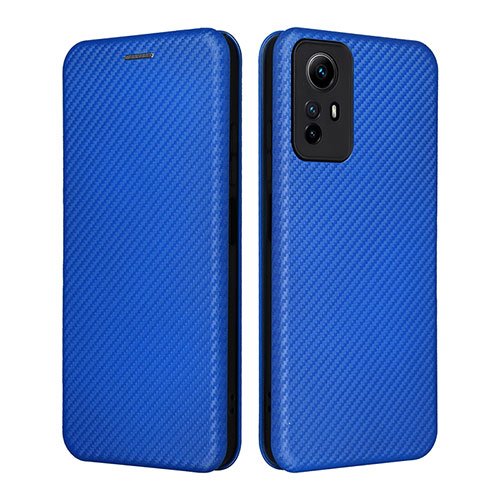 Leather Case Stands Flip Cover Holder L02Z for Xiaomi Redmi Note 12S Blue