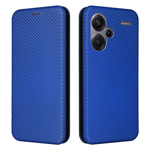 Leather Case Stands Flip Cover Holder L02Z for Xiaomi Redmi Note 13 Pro+ Plus 5G Blue