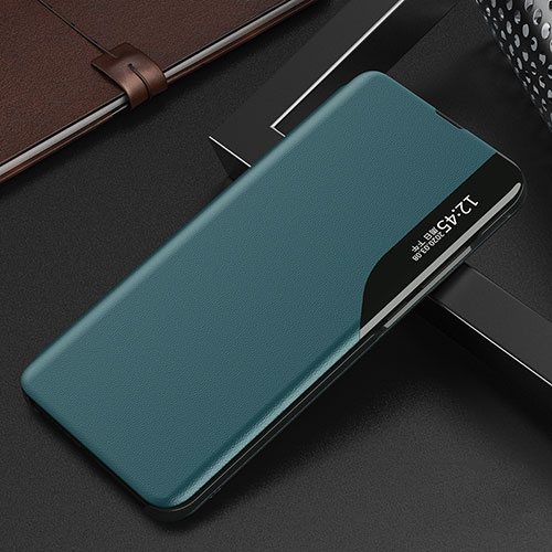 Leather Case Stands Flip Cover Holder L03 for Oppo Reno8 5G Green