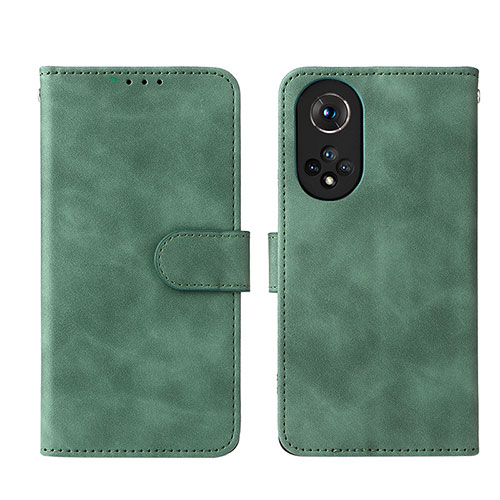 Leather Case Stands Flip Cover Holder L03Z for Huawei Honor 50 5G Green