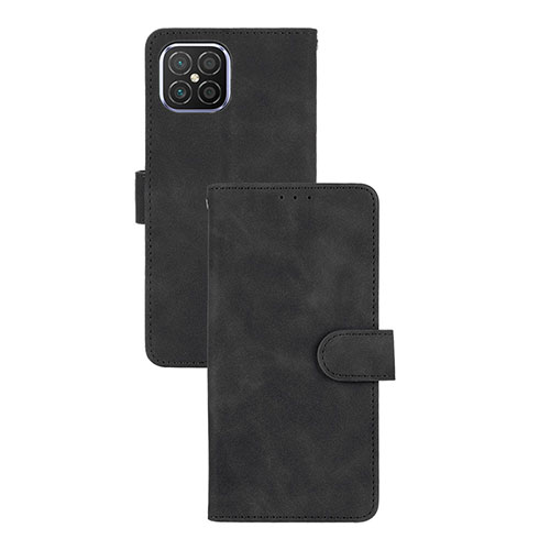 Leather Case Stands Flip Cover Holder L03Z for Huawei Nova 8 SE 4G Black