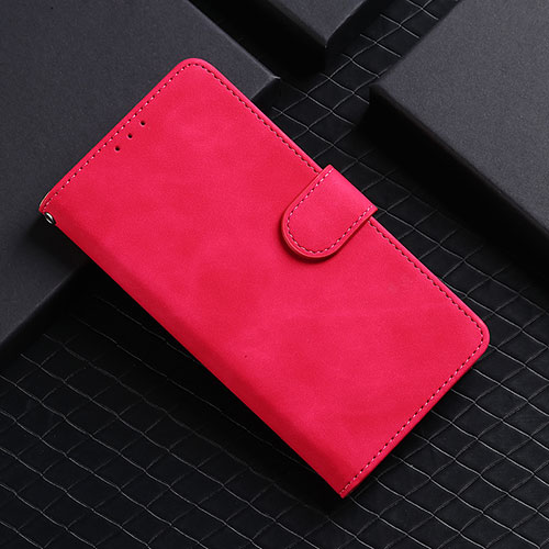 Leather Case Stands Flip Cover Holder L03Z for Realme C20 Hot Pink