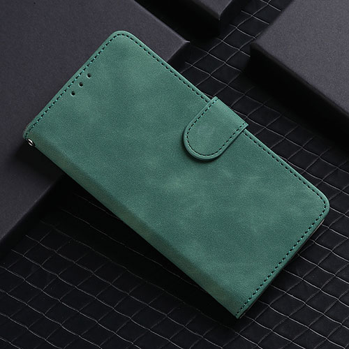 Leather Case Stands Flip Cover Holder L03Z for Realme C21Y Green