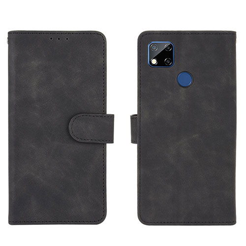 Leather Case Stands Flip Cover Holder L03Z for Xiaomi POCO C31 Black