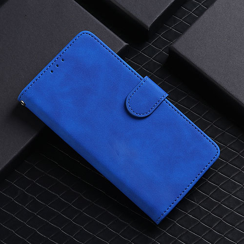 Leather Case Stands Flip Cover Holder L03Z for Xiaomi Redmi Note 10 5G Blue