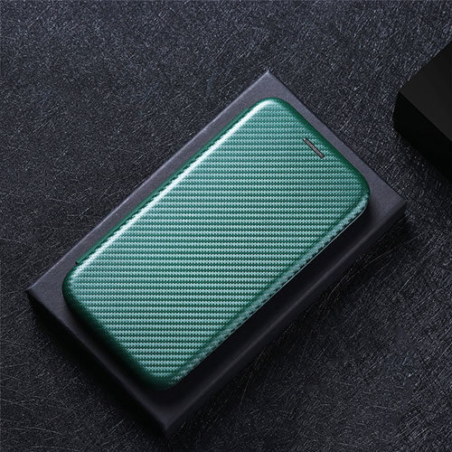 Leather Case Stands Flip Cover Holder L04Z for Huawei Nova 8 SE 4G Green