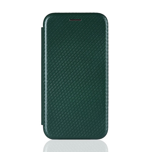 Leather Case Stands Flip Cover Holder L04Z for Realme Q2i 5G Green