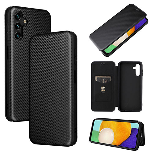 Leather Case Stands Flip Cover Holder L04Z for Samsung Galaxy A13 5G Black