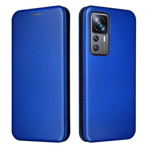 Leather Case Stands Flip Cover Holder L04Z for Xiaomi Mi 12T Pro 5G Blue