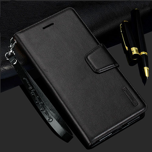 Leather Case Stands Flip Cover Holder L05 for Samsung Galaxy S21 FE 5G Black