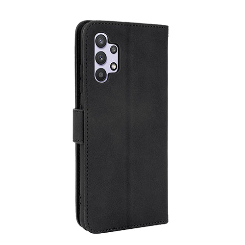 Leather Case Stands Flip Cover Holder L05Z for Samsung Galaxy A32 4G Black