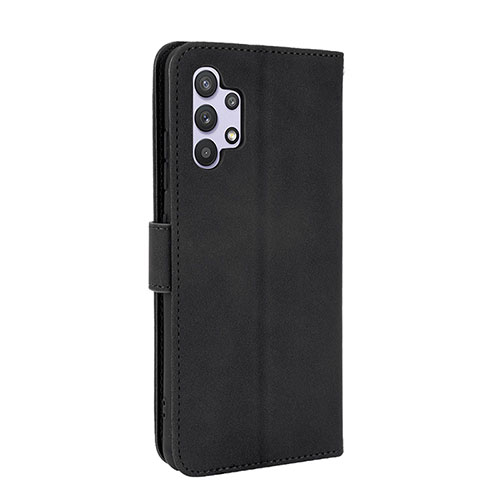 Leather Case Stands Flip Cover Holder L05Z for Samsung Galaxy A32 5G Black