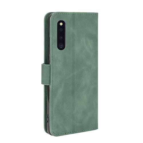 Leather Case Stands Flip Cover Holder L05Z for Samsung Galaxy A41 SC-41A Green