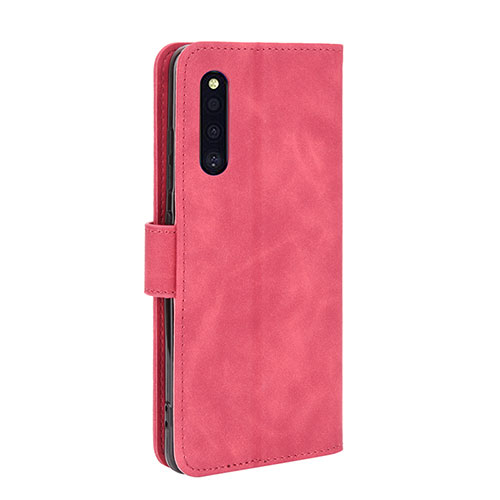 Leather Case Stands Flip Cover Holder L05Z for Samsung Galaxy A41 SC-41A Hot Pink