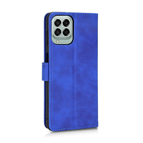 Leather Case Stands Flip Cover Holder L05Z for Samsung Galaxy M33 5G Blue