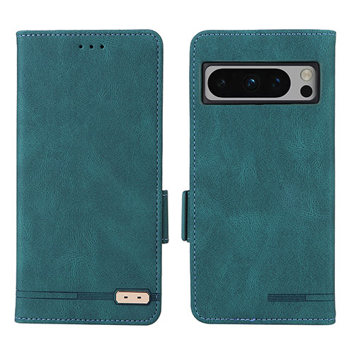 Leather Case Stands Flip Cover Holder L06Z for Google Pixel 8 Pro 5G Green