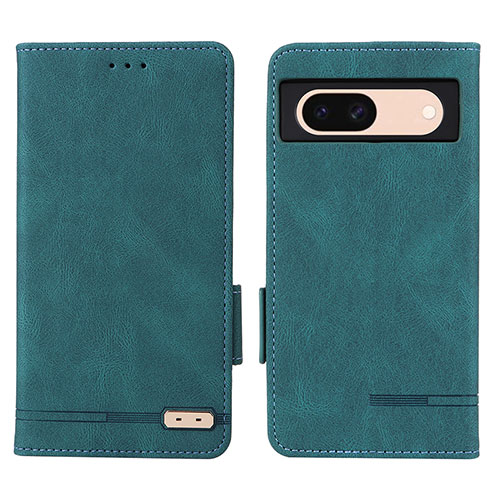 Leather Case Stands Flip Cover Holder L06Z for Google Pixel 8a 5G Green