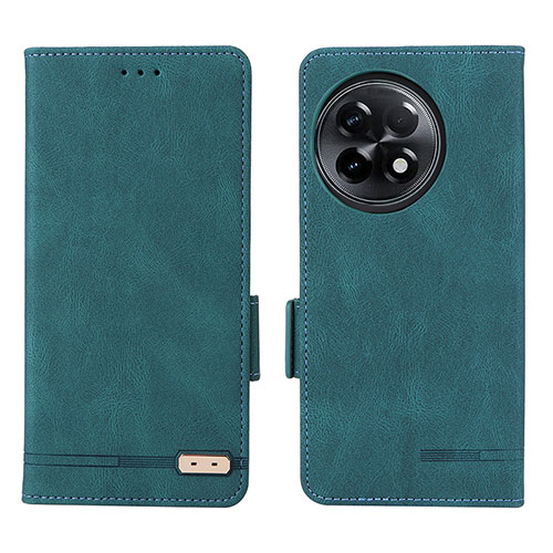 Leather Case Stands Flip Cover Holder L06Z for OnePlus 11R 5G Green