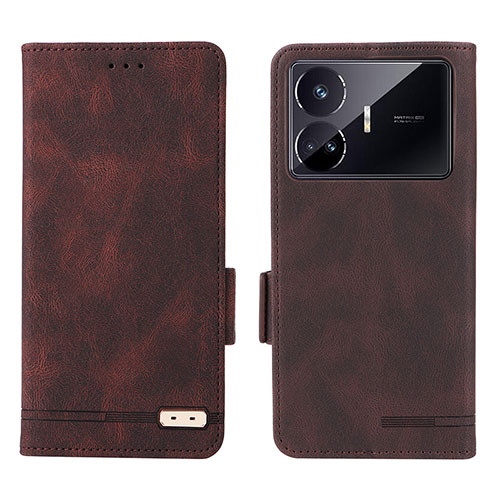 Leather Case Stands Flip Cover Holder L06Z for Realme GT Neo5 SE 5G Brown