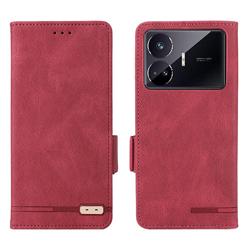 Leather Case Stands Flip Cover Holder L06Z for Realme GT Neo5 SE 5G Red