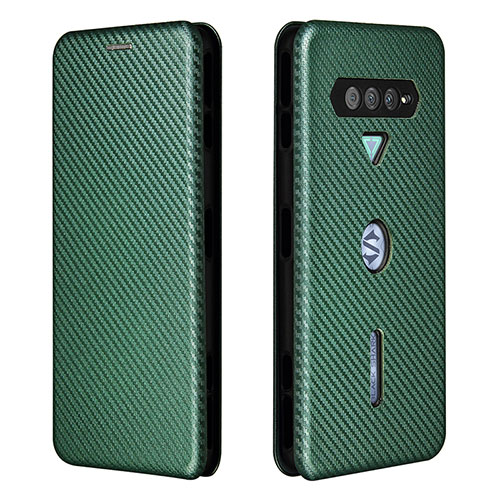 Leather Case Stands Flip Cover Holder L06Z for Xiaomi Black Shark 4 5G Green