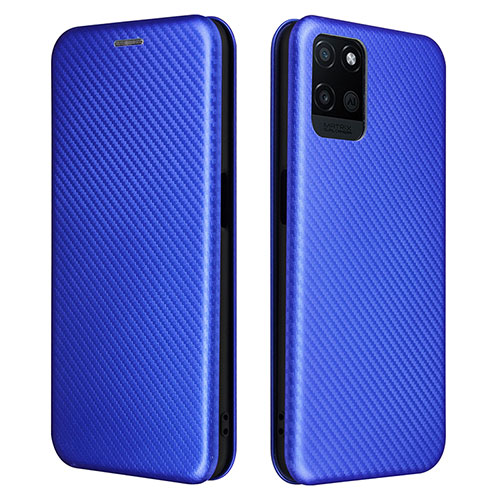 Leather Case Stands Flip Cover Holder L07Z for Realme V11 5G Blue