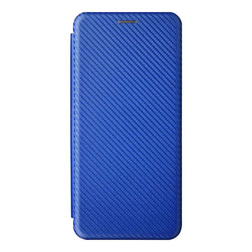 Leather Case Stands Flip Cover Holder L07Z for Samsung Galaxy A03 Blue