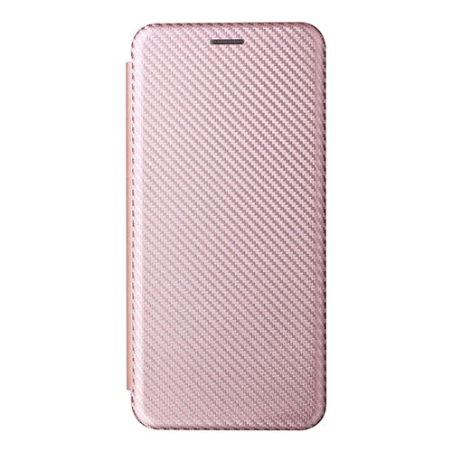 Leather Case Stands Flip Cover Holder L07Z for Samsung Galaxy A03 Rose Gold