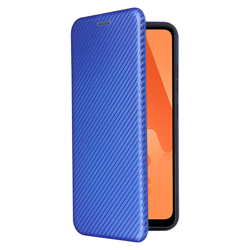 Leather Case Stands Flip Cover Holder L07Z for Samsung Galaxy A32 5G Blue