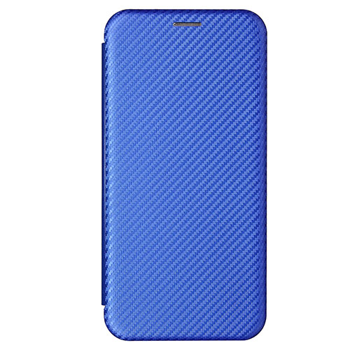 Leather Case Stands Flip Cover Holder L07Z for Samsung Galaxy A52 4G Blue