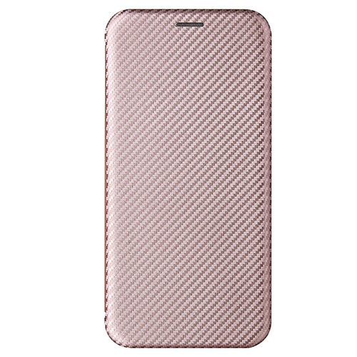 Leather Case Stands Flip Cover Holder L07Z for Samsung Galaxy A52 4G Rose Gold