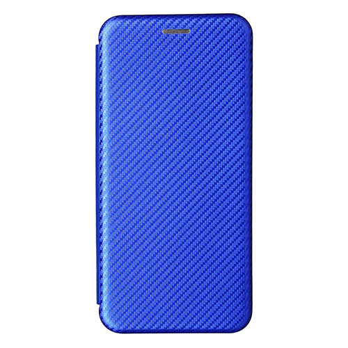 Leather Case Stands Flip Cover Holder L07Z for Samsung Galaxy M32 4G Blue