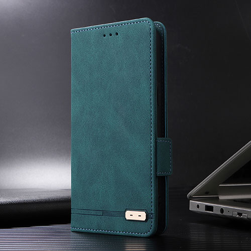 Leather Case Stands Flip Cover Holder L07Z for Sony Xperia 5 V Green