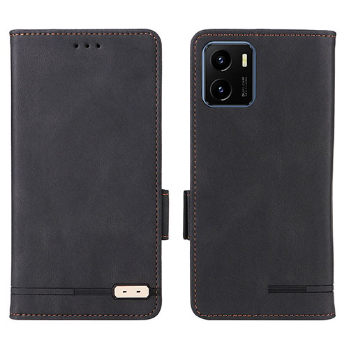 Leather Case Stands Flip Cover Holder L07Z for Vivo Y01A Black