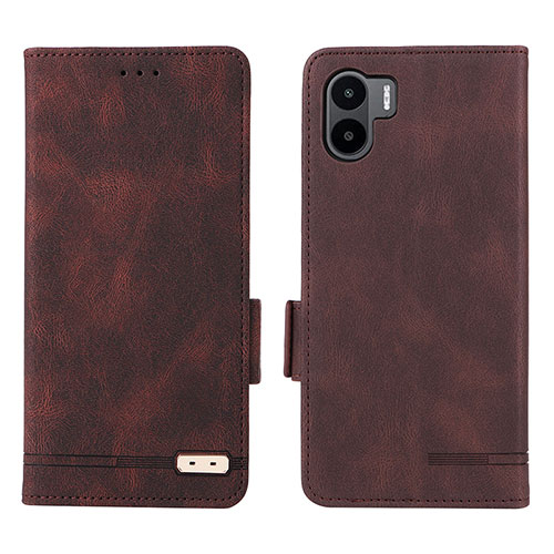 Leather Case Stands Flip Cover Holder L07Z for Xiaomi Redmi A1 Brown