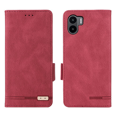 Leather Case Stands Flip Cover Holder L07Z for Xiaomi Redmi A2 Plus Red