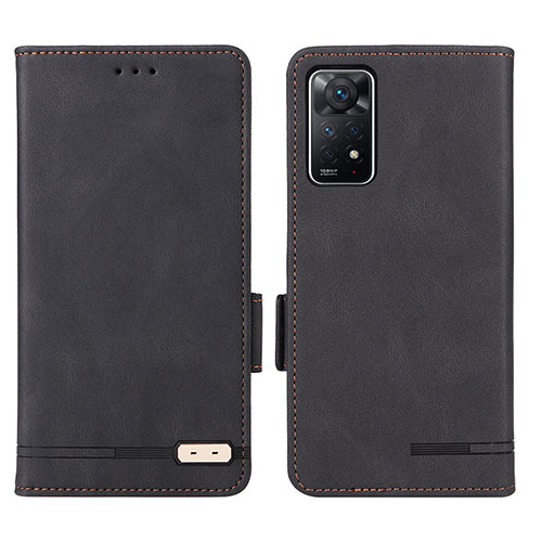 Leather Case Stands Flip Cover Holder L07Z for Xiaomi Redmi Note 12 Pro 4G Black