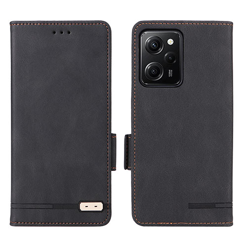 Leather Case Stands Flip Cover Holder L07Z for Xiaomi Redmi Note 12 Pro Speed 5G Black
