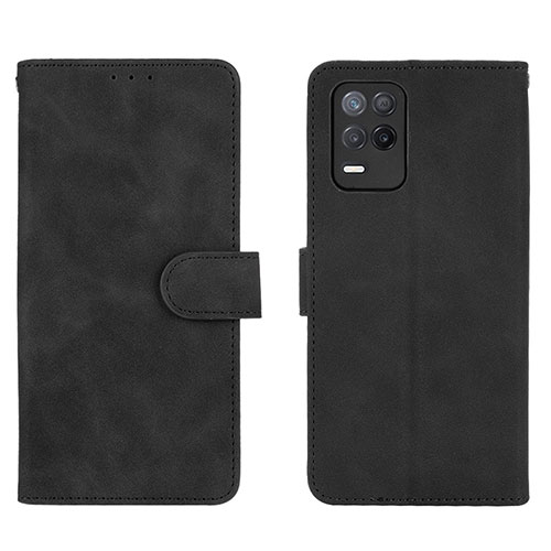 Leather Case Stands Flip Cover Holder L08Z for Realme 8 5G Black