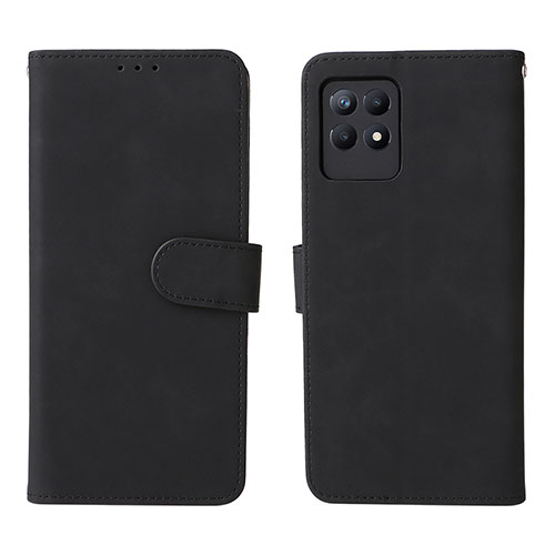 Leather Case Stands Flip Cover Holder L08Z for Realme 8i Black