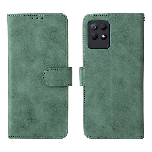 Leather Case Stands Flip Cover Holder L08Z for Realme 8i Green