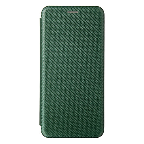 Leather Case Stands Flip Cover Holder L08Z for Samsung Galaxy M12 Green