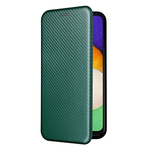 Leather Case Stands Flip Cover Holder L09Z for Samsung Galaxy A13 5G Green