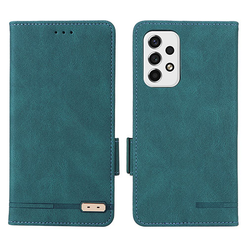 Leather Case Stands Flip Cover Holder L09Z for Samsung Galaxy A53 5G Green